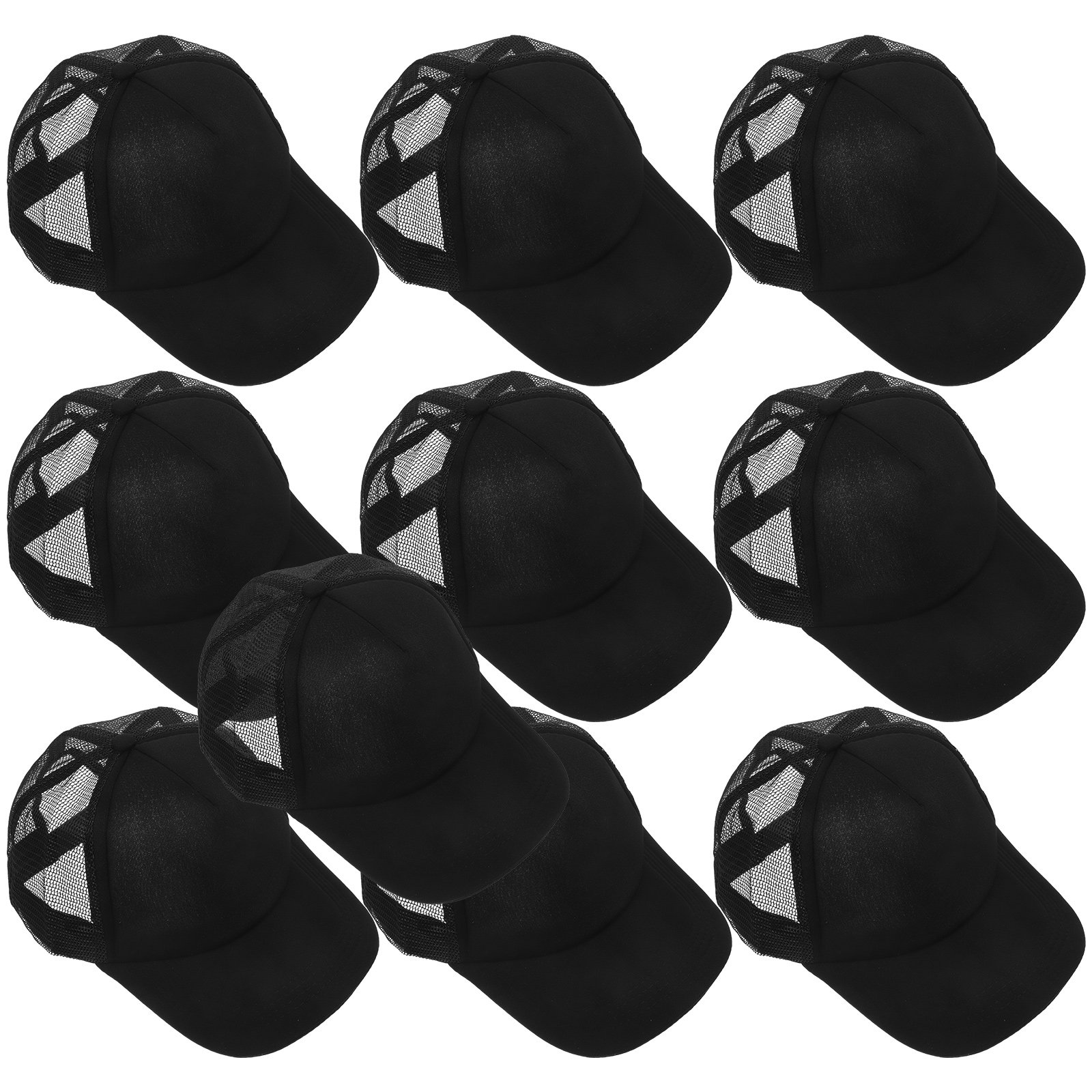 10 قطع من قبعات البيسبول الشبك - مراجعة Hat Sublimation Blank وسعره