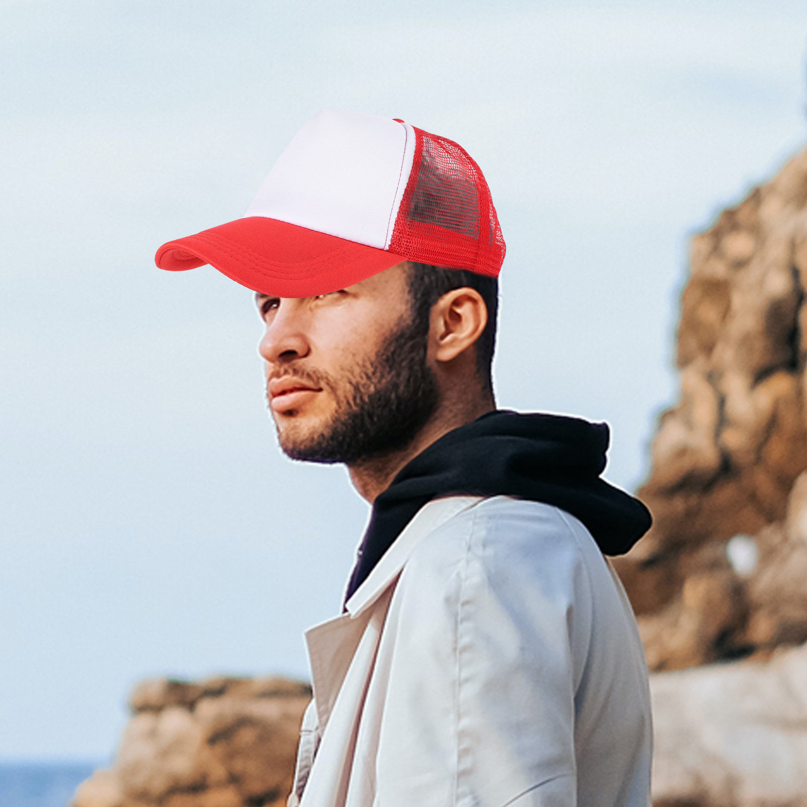 10 قطع من قبعات البيسبول الشبك - مراجعة Hat Sublimation Blank وسعره