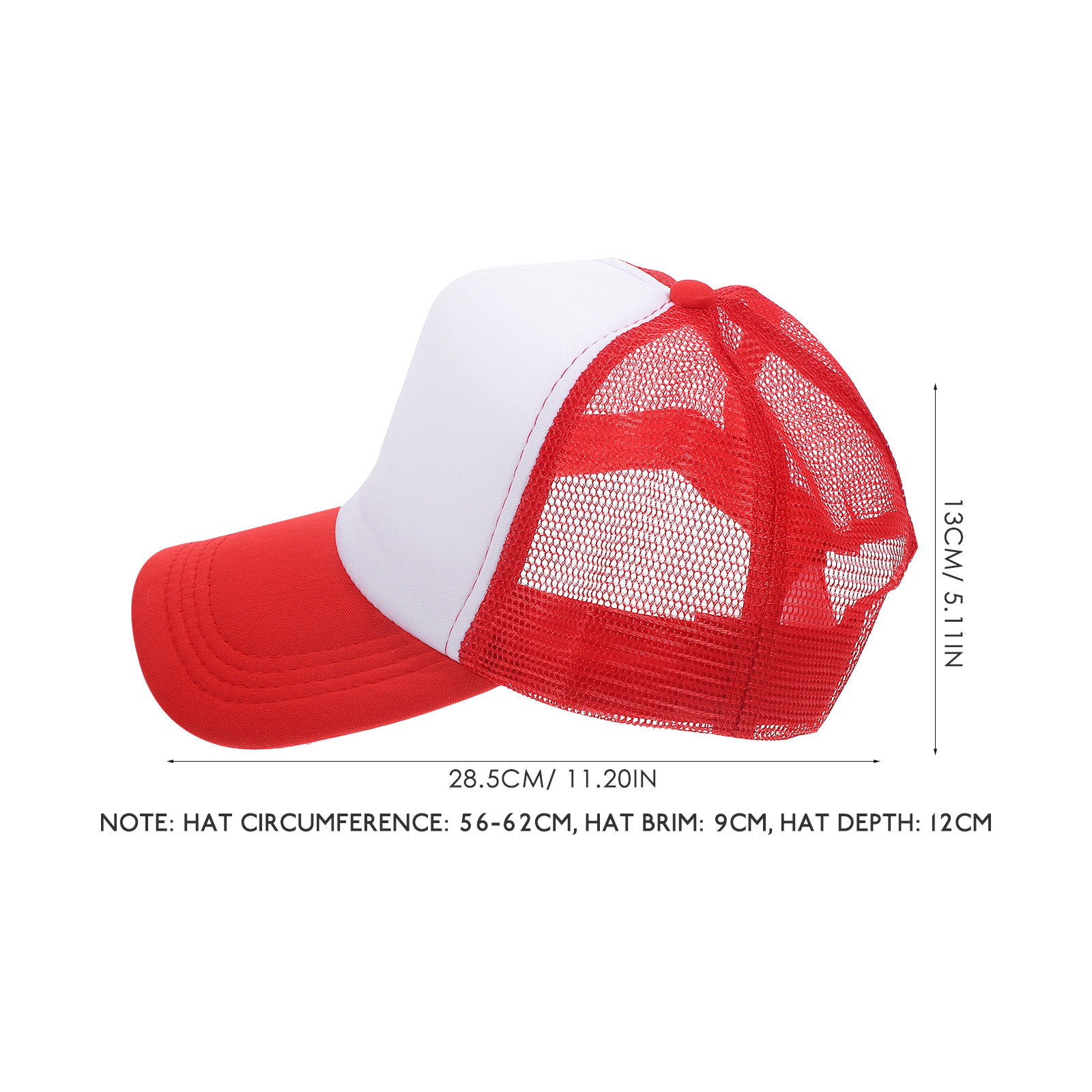 10 قطع من قبعات البيسبول الشبك - مراجعة Hat Sublimation Blank وسعره