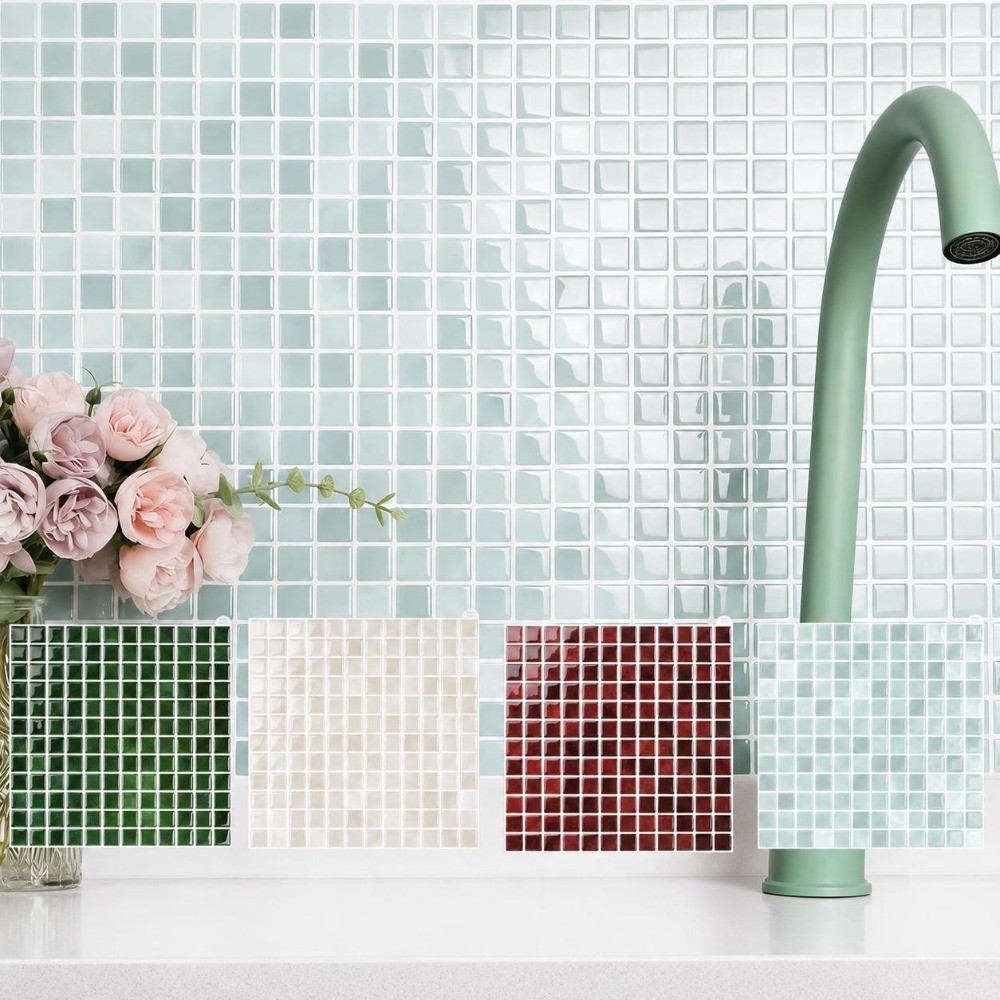 ملصقات بلاط جدارية ذاتية اللصق - مراجعة Ceramic Tile Blank وسعره